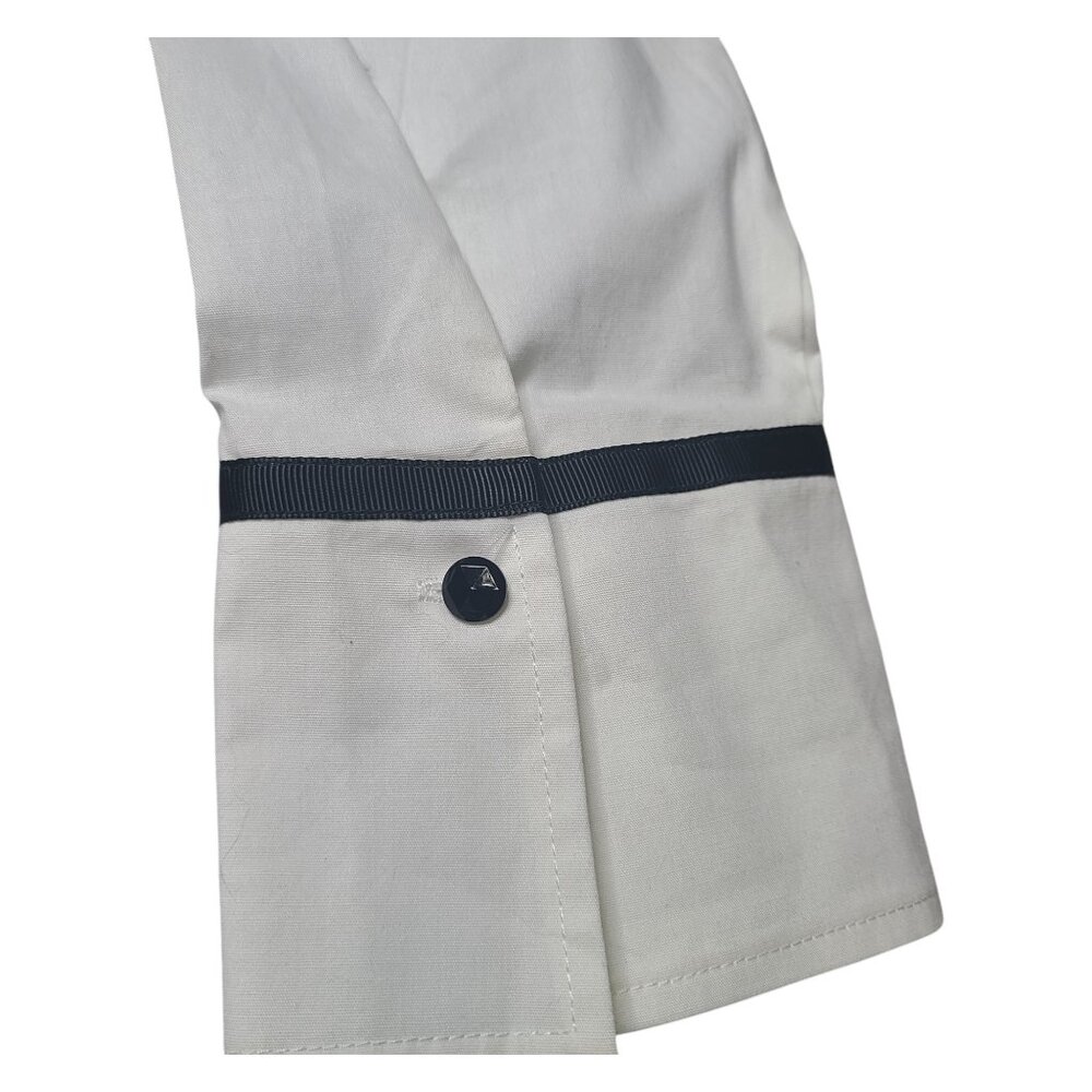 🔥Sale - Peck & Peck Collection White with Black Embroidery Blouse XL - Picture 8 of 11